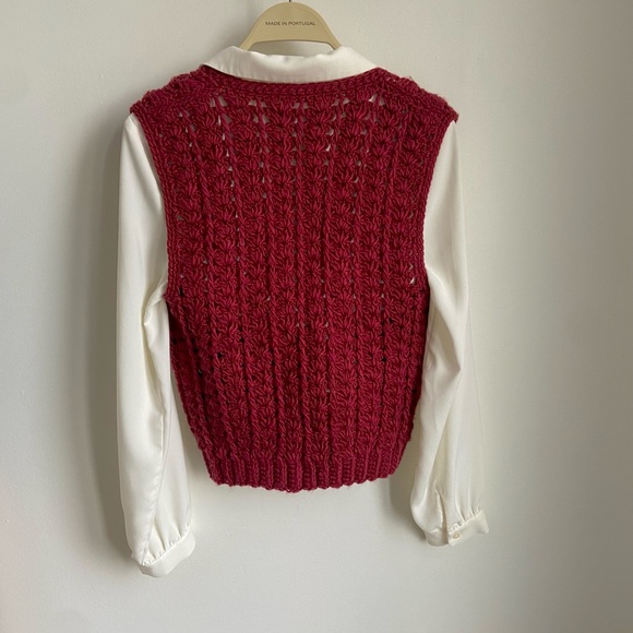 Hand knitted vest - Picture 3 of 6